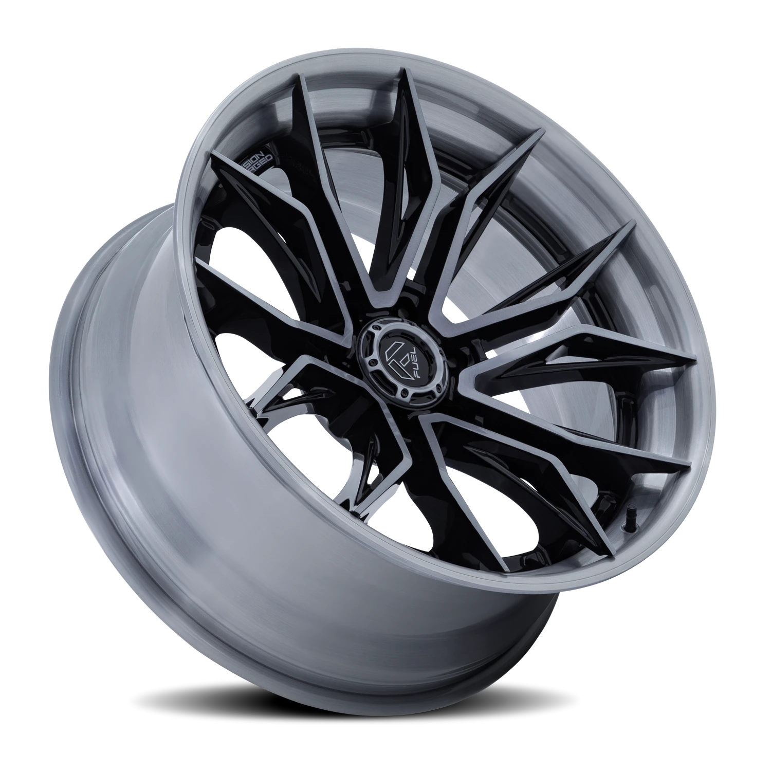 Fuel Mutiny 20x9" 6x139.7mm 106.1mm CB +1mm Gloss Black Brushed Dark Tint