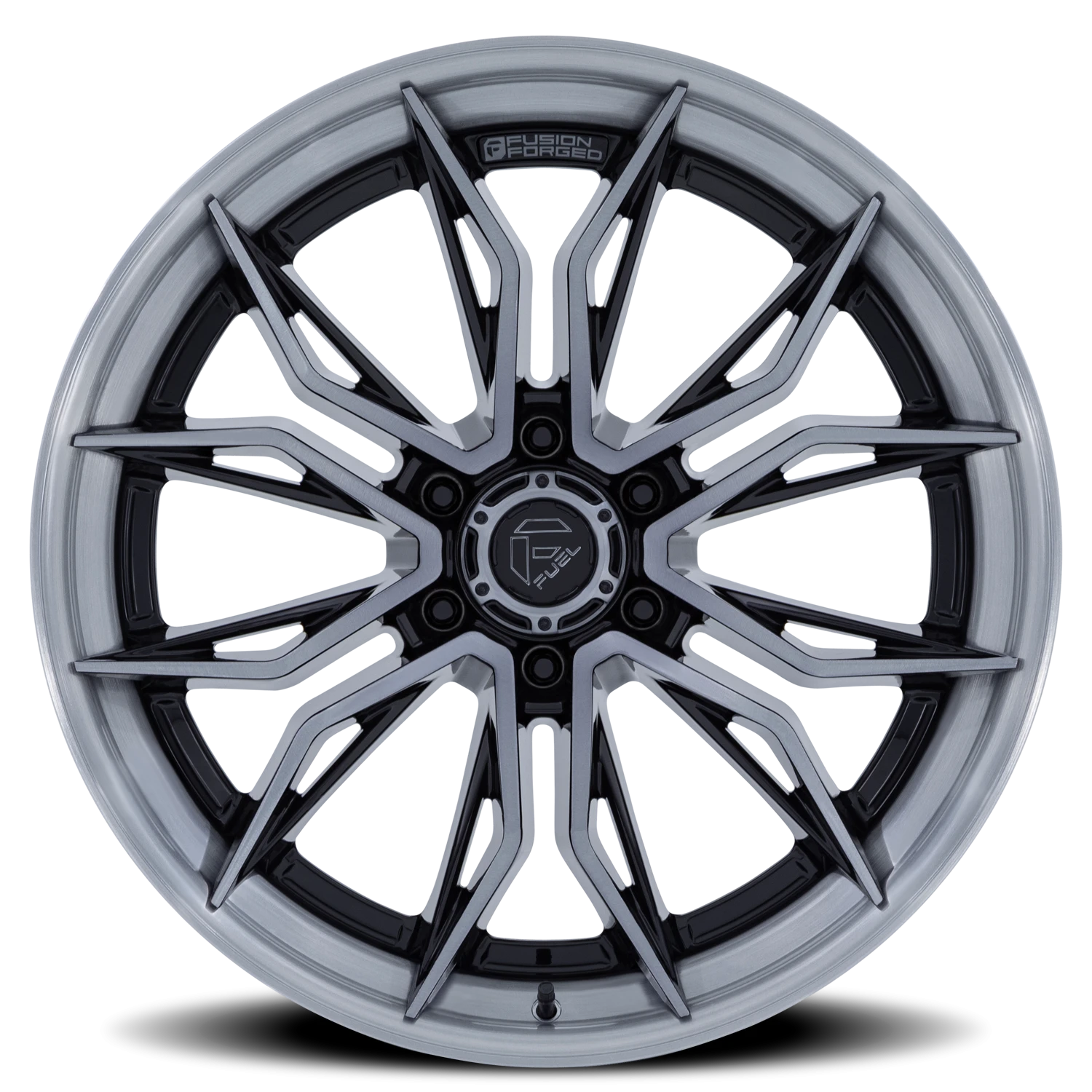 Fuel Mutiny 20x9" 6x139.7mm 106.1mm CB +1mm Gloss Black Brushed Dark Tint