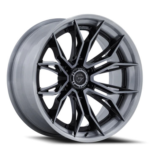 Fuel Mutiny 20x10 -18 8x165.1mm 125.1mm Gloss Black Brushed Dark Tint