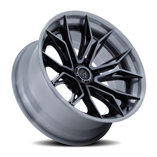 Fuel Mutiny 20x10 -18 8x165.1mm 125.1mm Gloss Black Brushed Dark Tint