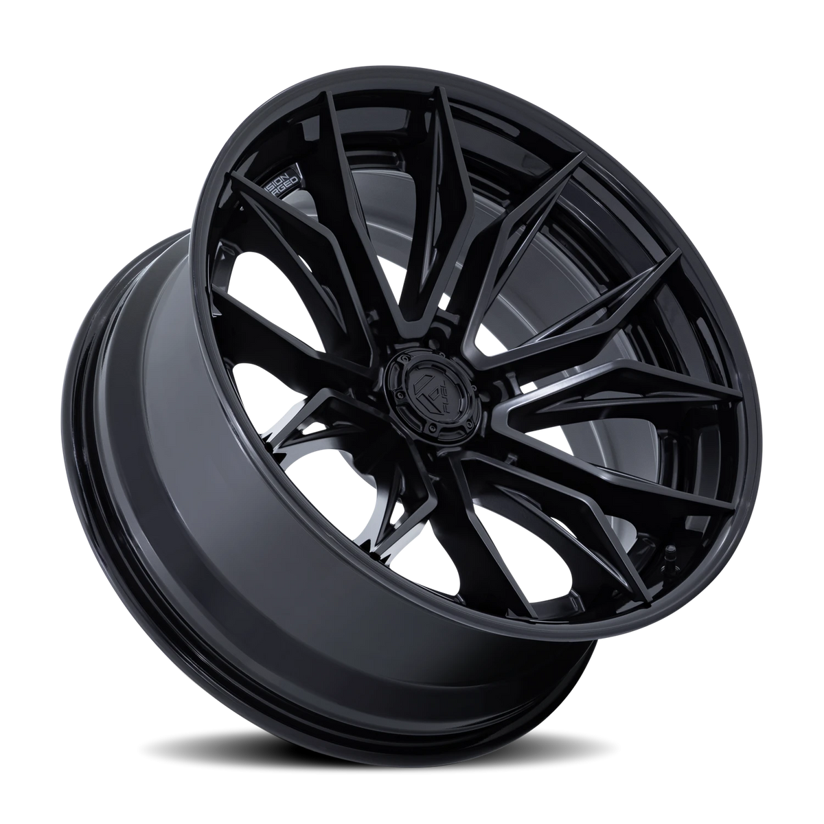 Fuel Mutiny 20x9 +1 6x139.7mm 106.1mm Matte Black Gloss Black Lip