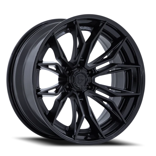 Fuel Mutiny 22x10 +0 8x170mm 125.1mm Matte Black Gloss Black Lip