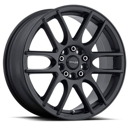 Raceline Mystique 16x7" 4x100mm 72.6mm CB +40mm Satin Black