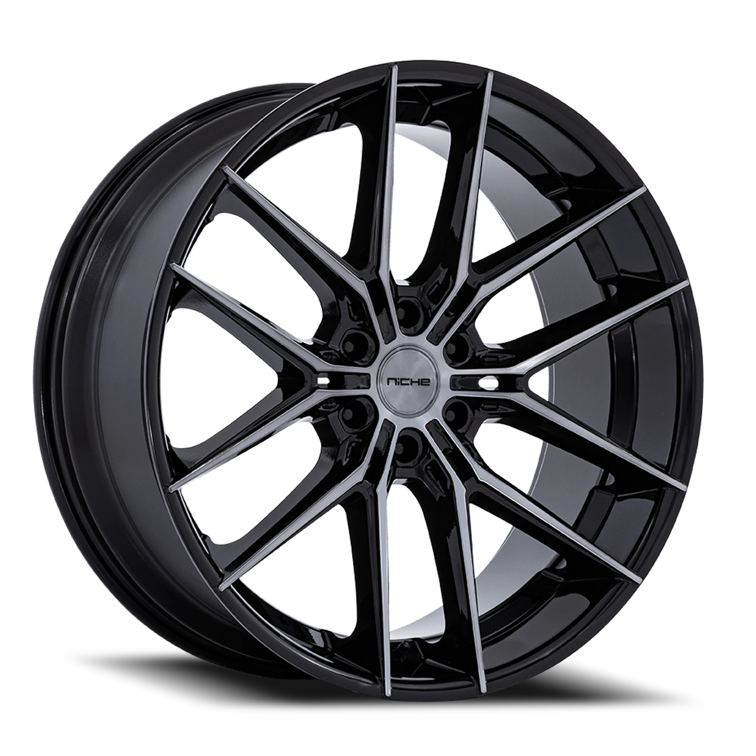 Niche NC280 Prodigy 6 22x9.5" 6x139.7mm 106.1mm CB +20mm Gloss Black Dark Tinted Clear