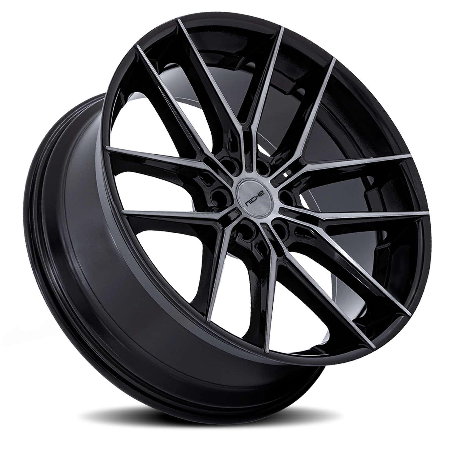 Niche NC280 Prodigy 6 22x9.5" 6x139.7mm 106.1mm CB +20mm Gloss Black Dark Tinted Clear