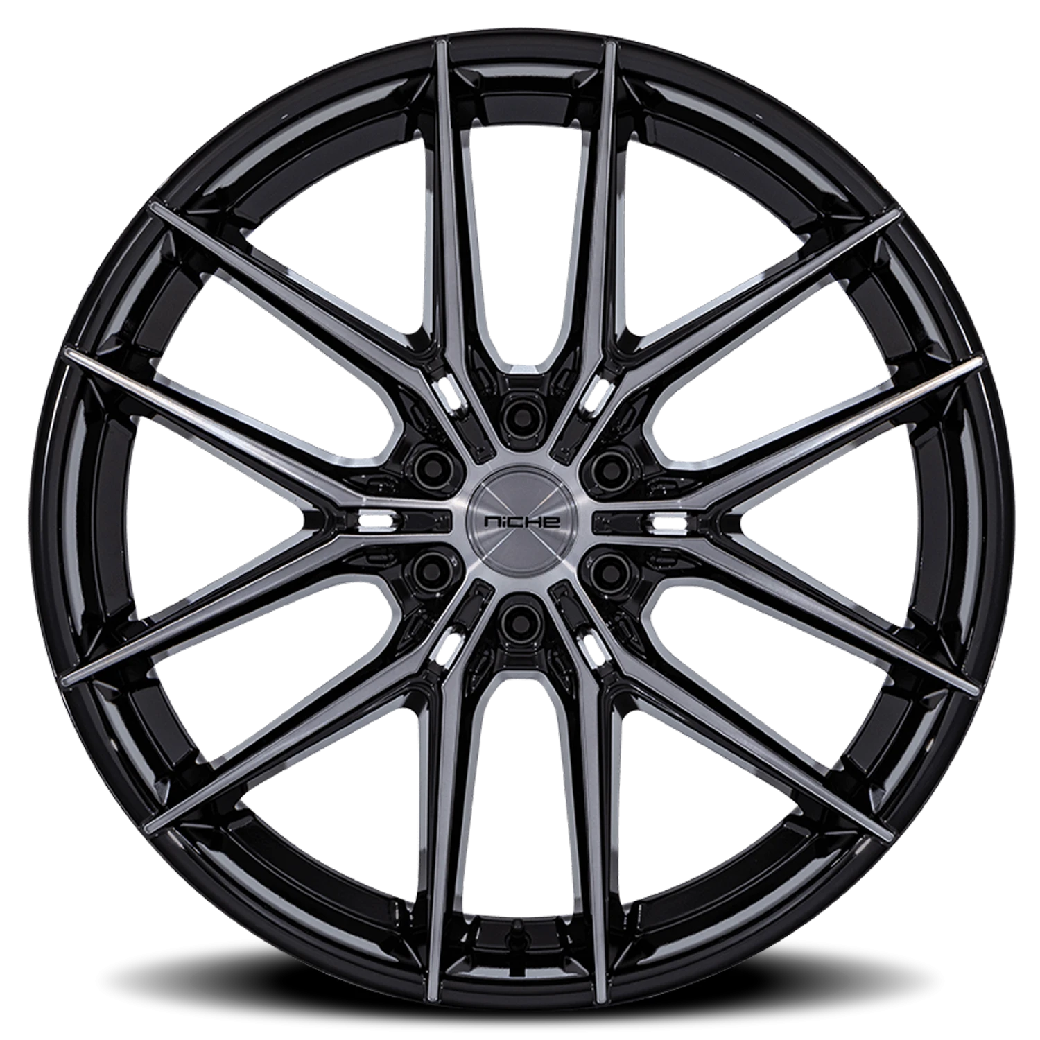 Niche NC280 Prodigy 6 22x9.5" 6x139.7mm 106.1mm CB +20mm Gloss Black Dark Tinted Clear