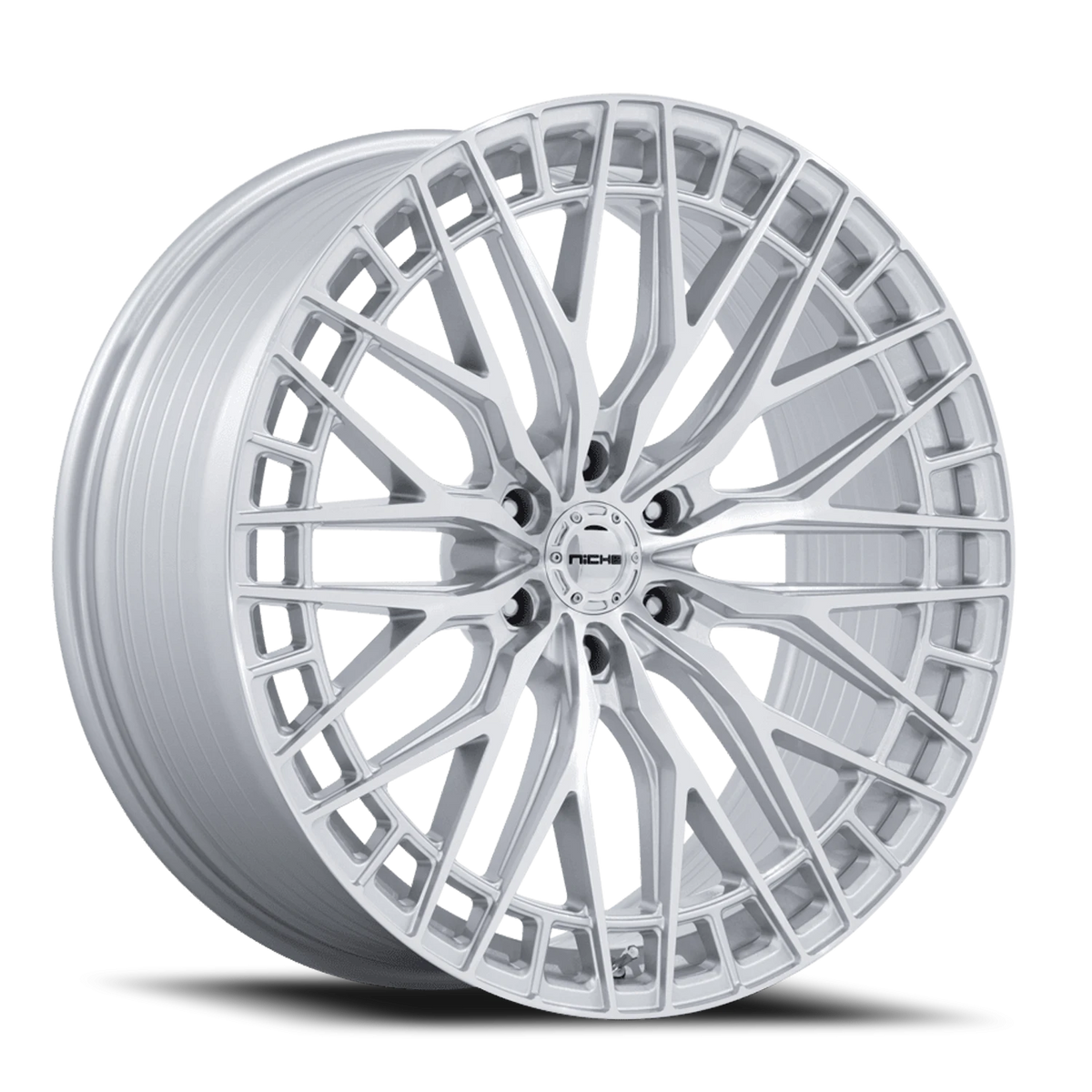 Niche NC288 Genoa 22x10 +30 6x135mm 87.1mm Gloss Silver Machined Face