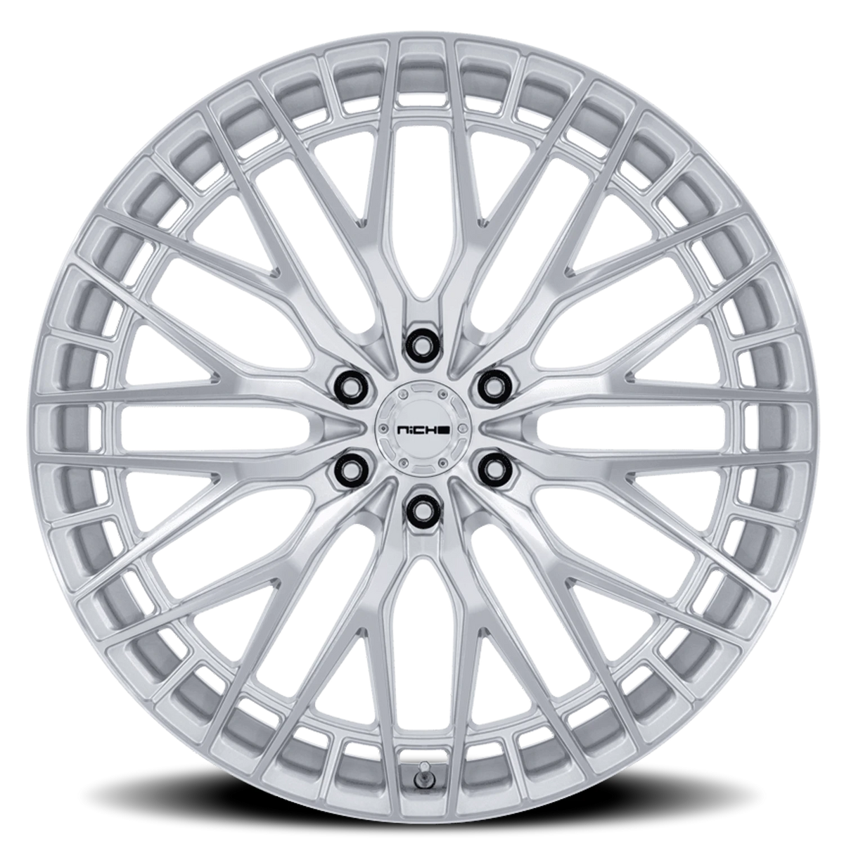 Niche NC288 Genoa 22x10 +30 6x135mm 87.1mm Gloss Silver Machined Face