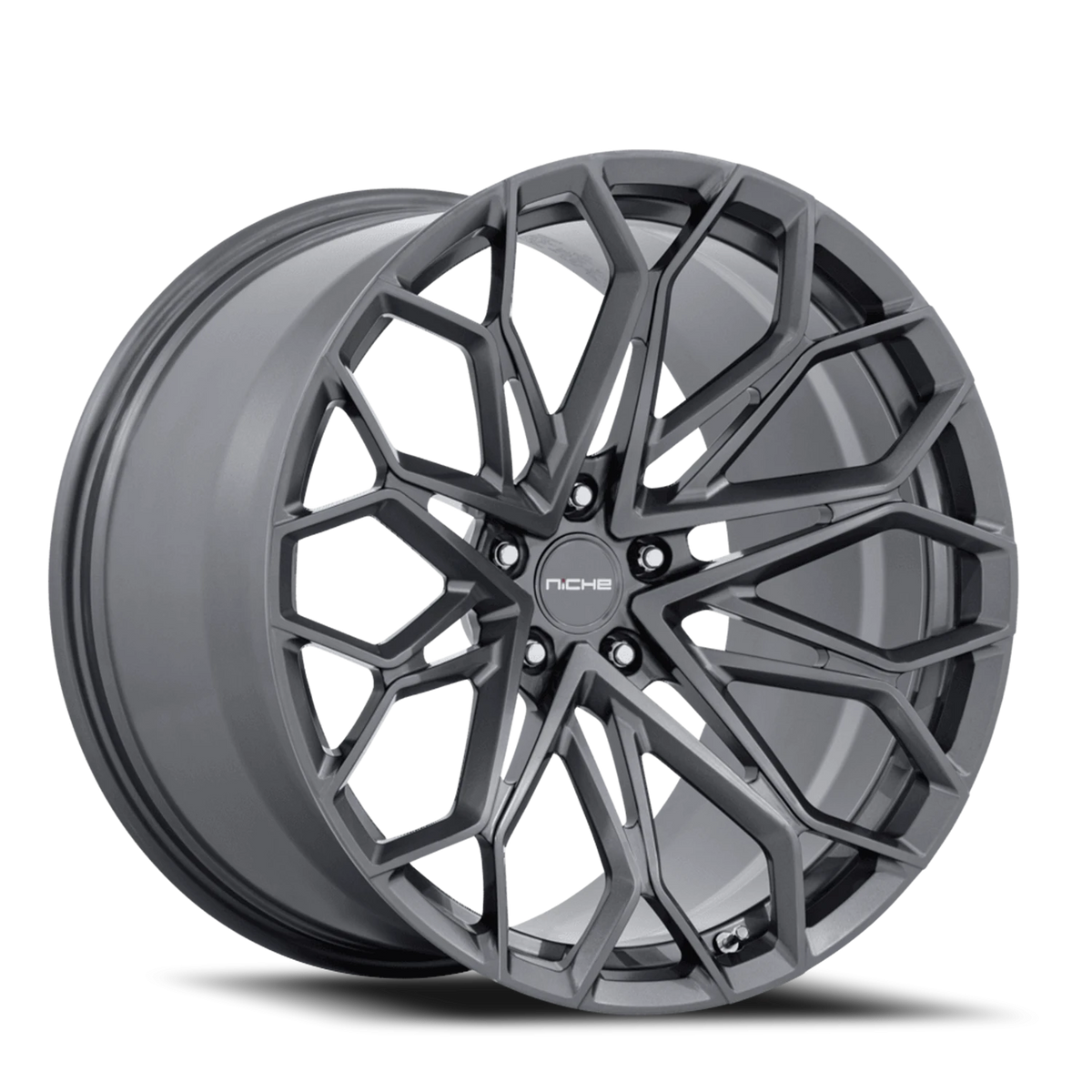 Niche NC600 Manta 20x11.5 +52 5x120mm 67.06mm Satin Gunmetal