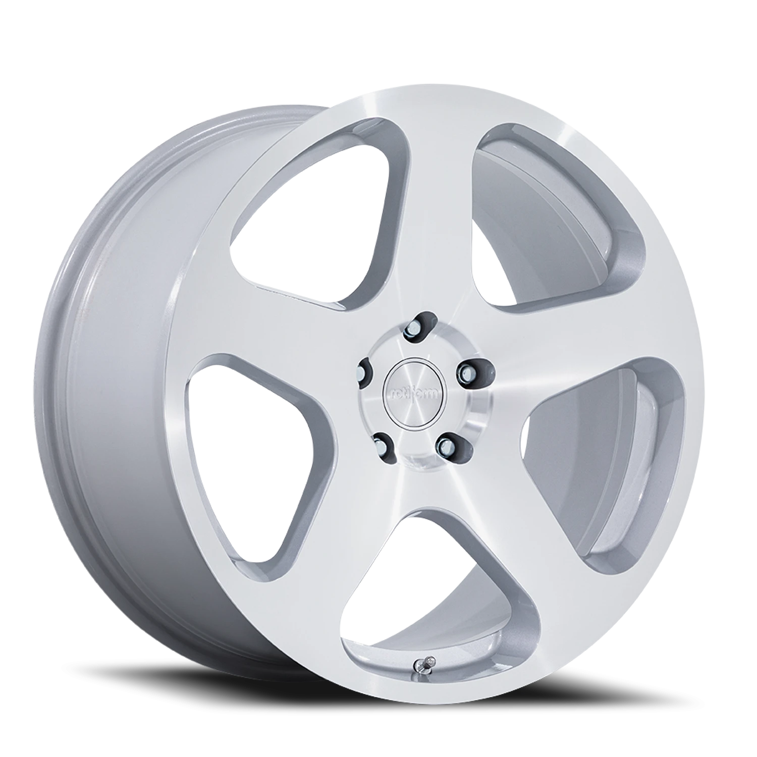 Rotiform NUE RC200 20x10" 5x120mm 65.07mm CB +40mm Gloss Silver Machined Face