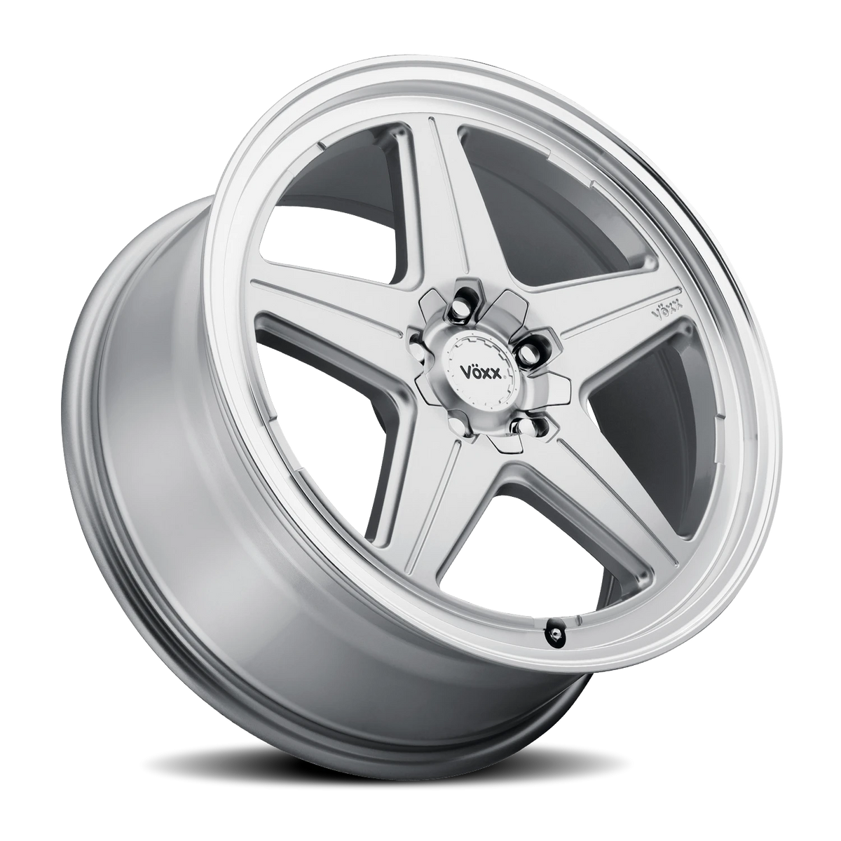 Voxx Wheel Nesso 18x8.5 +42 5x112mm 74.1mm Silver Machined Lip