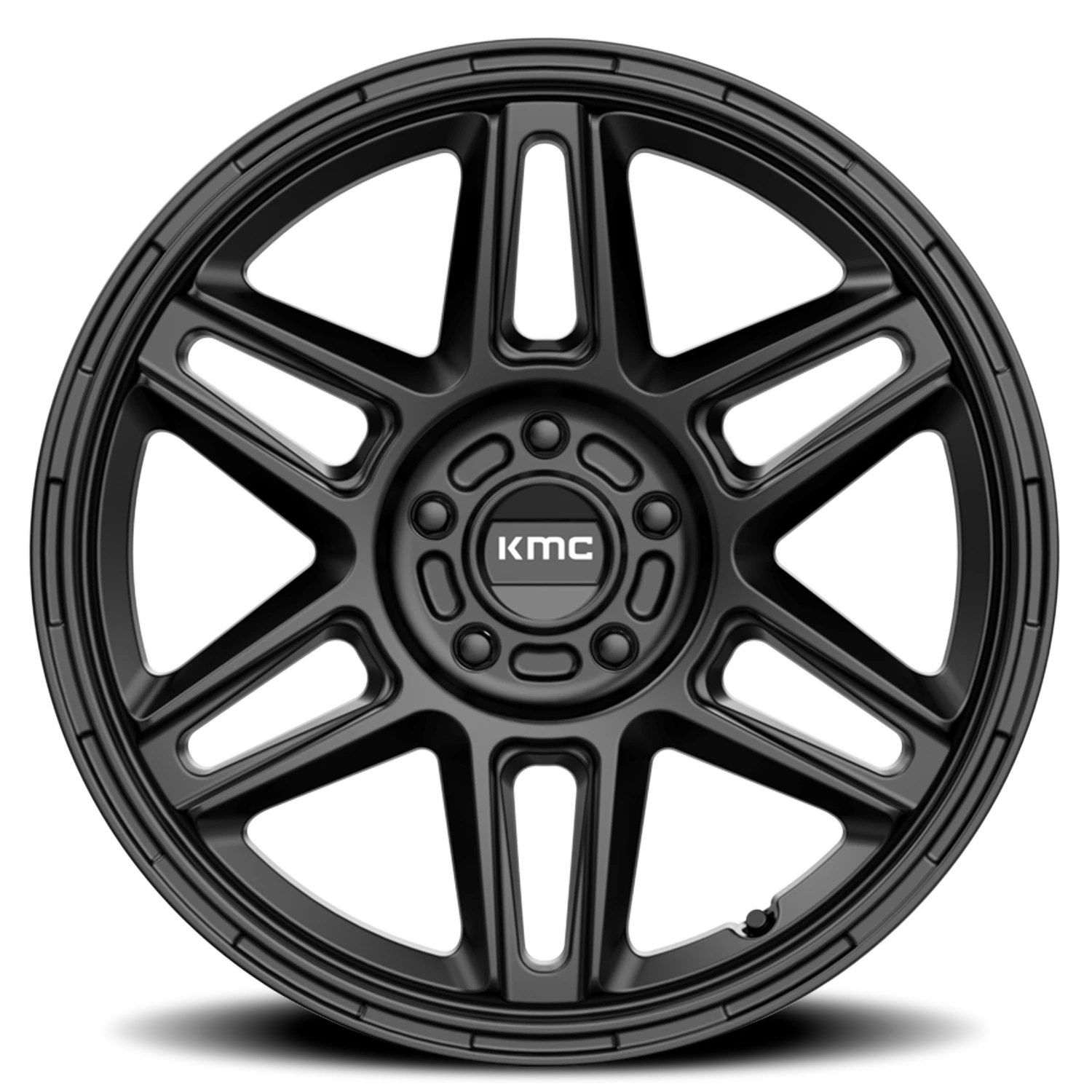 KMC Nomad 18x8" 5x120mm 74.1mm CB +38mm Satin Black