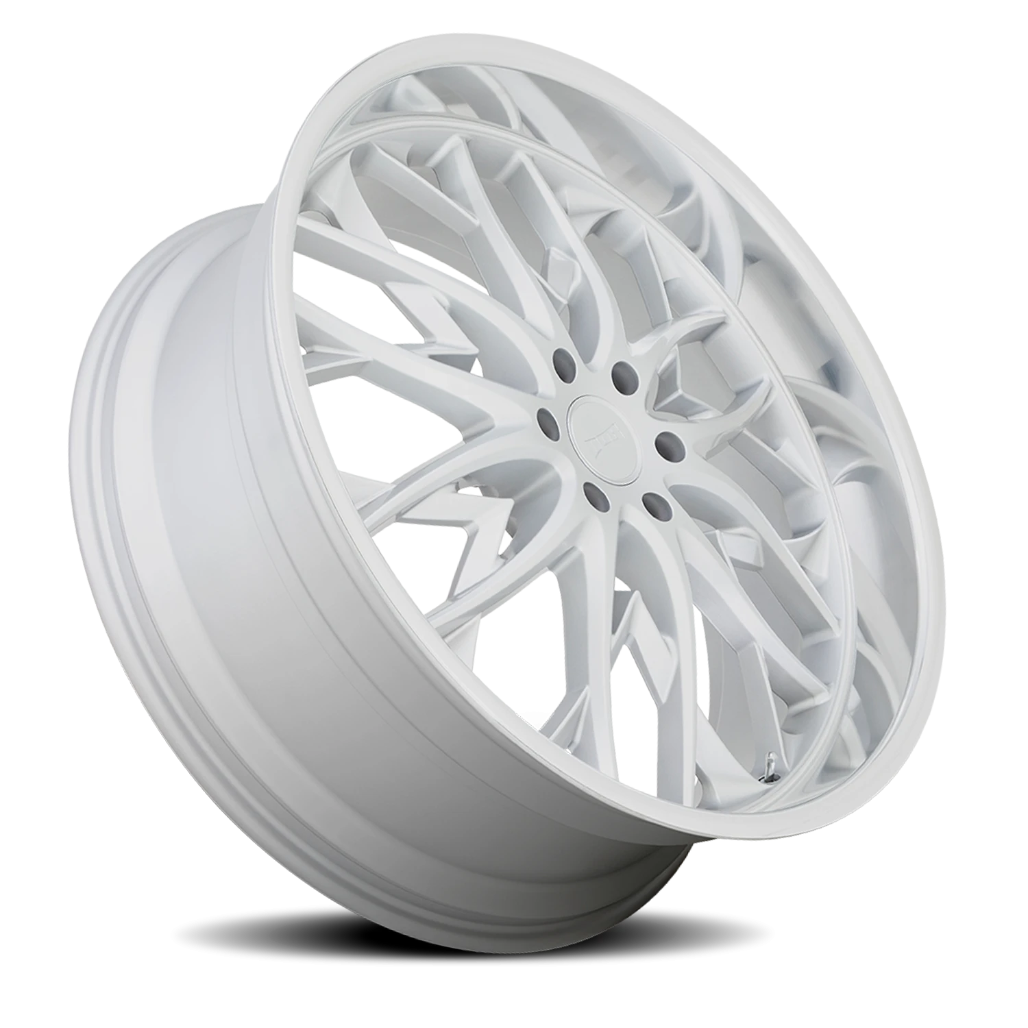 DUB OG 26x10" 6x135mm 87.1mm CB +30mm Silver Diamond Cut Lip