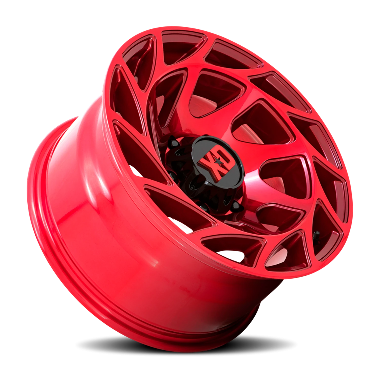 XD Series Onslaught 17x9" 5x127mm 71.5mm CB -12mm Candy Red