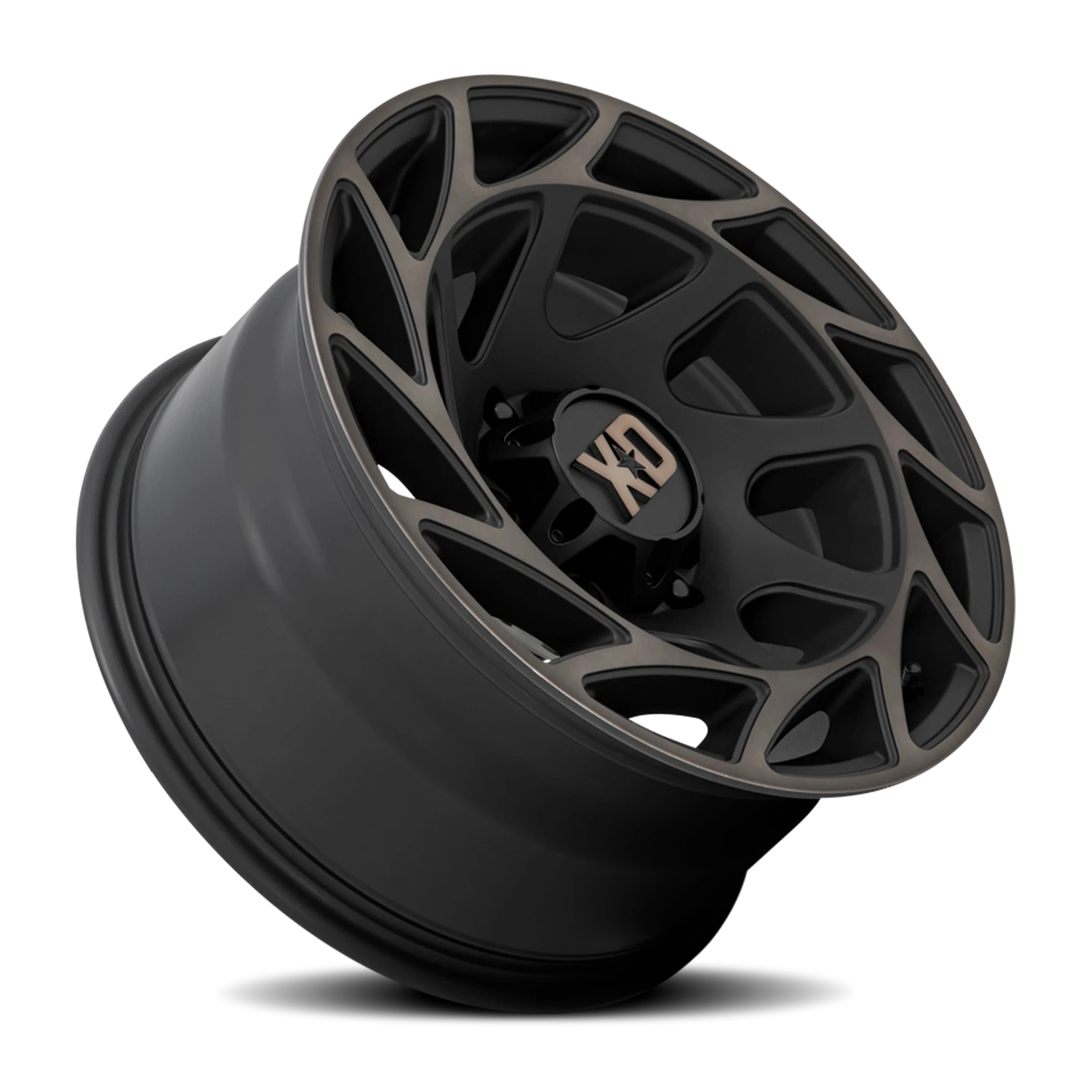 XD Series Onslaught 20x9" 5x127mm 71.5mm CB 0mm Satin Black Bronze Tint