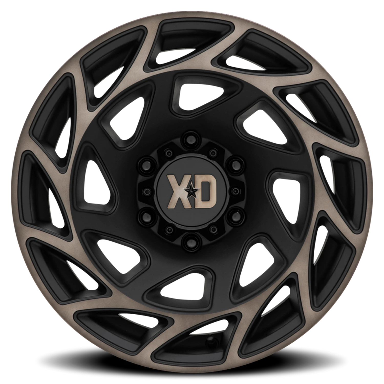 XD Series Onslaught 20x9" 5x127mm 71.5mm CB 0mm Satin Black Bronze Tint
