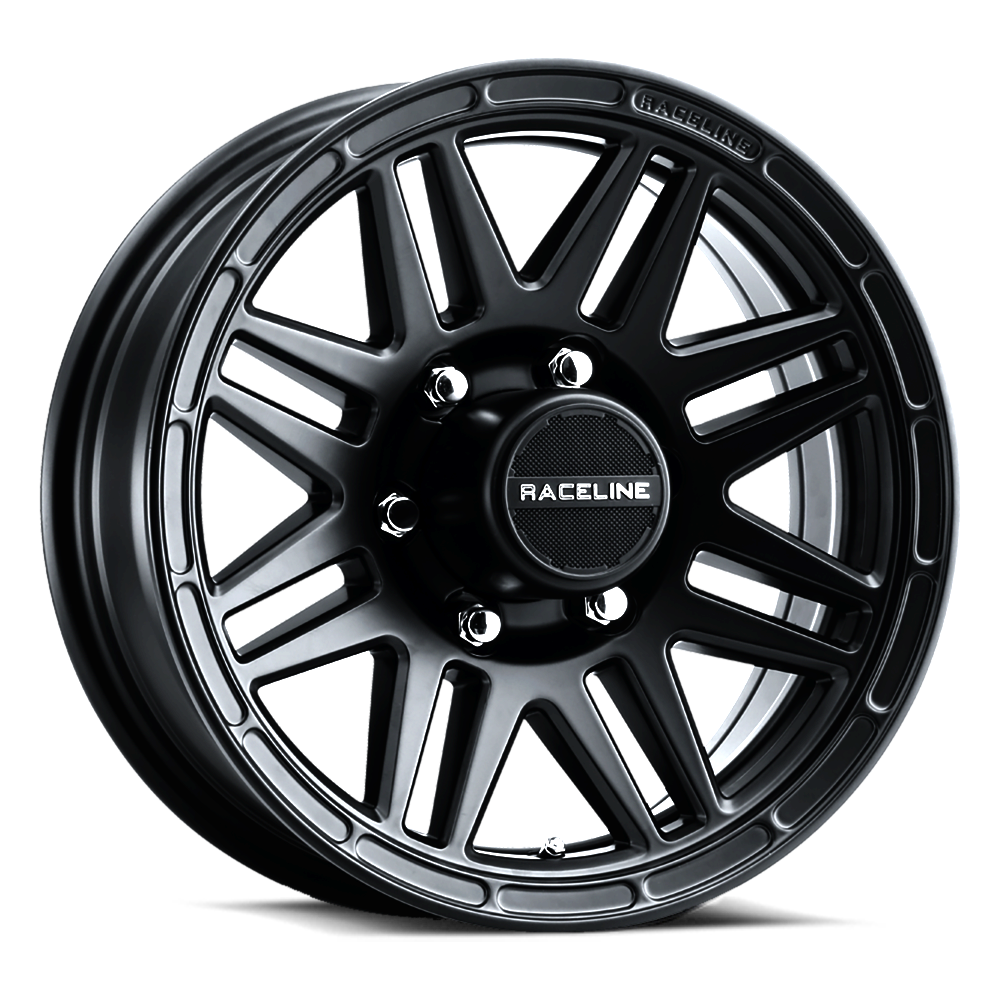 Raceline Outlander Trailer 16x6" 6x139.7mm 107.95mm CB 0mm Satin Black