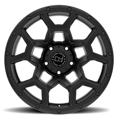 Black Rhino Overland 17x8" 6x130mm 84.1mm CB +52mm Matte Black
