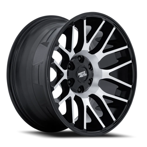 Moto Metal Overlook 20x10 -18 8x170mm 125.1mm Gloss Black Machined Face