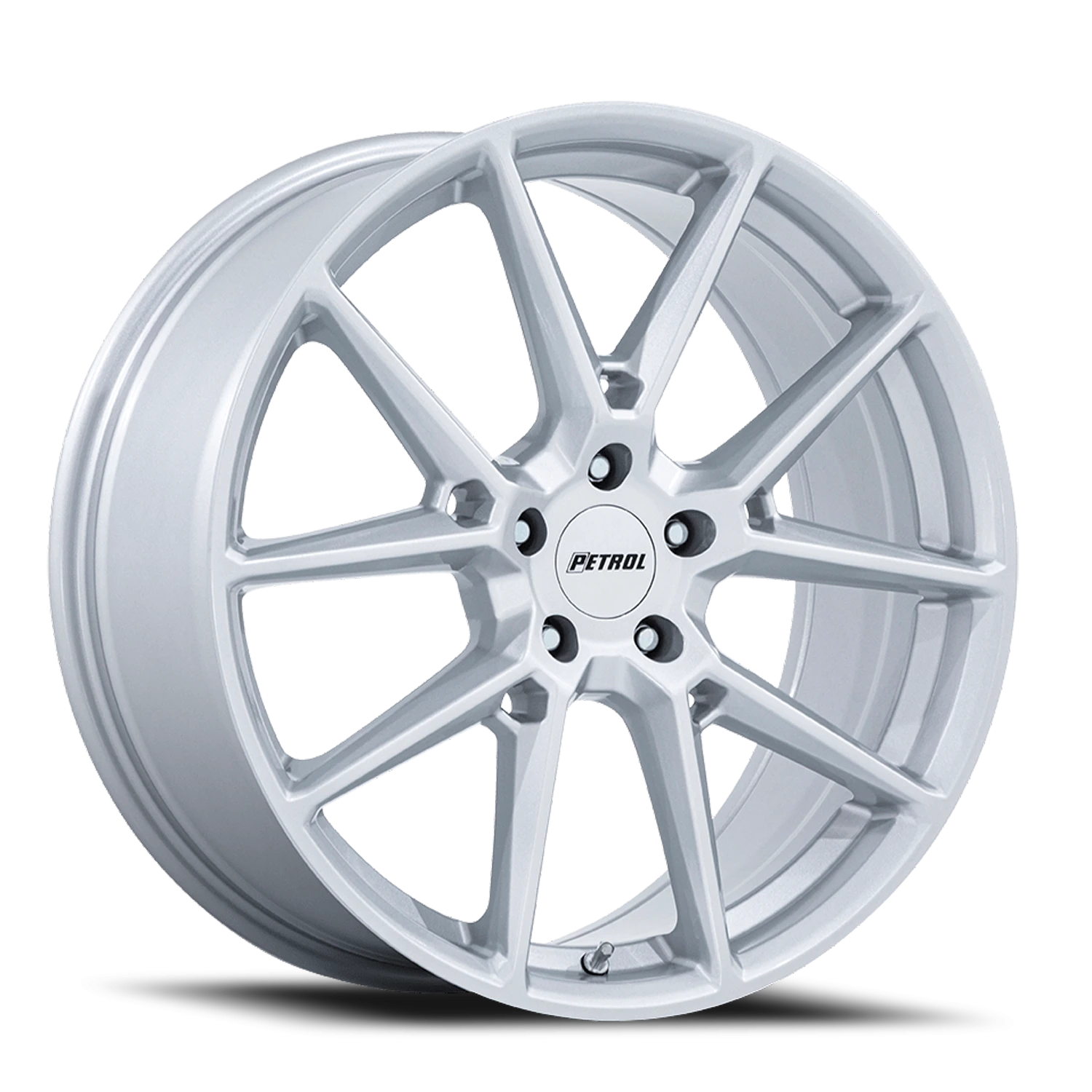 Petrol P1E 18x8" 5x108mm 72.56mm CB +40mm Gloss Silver