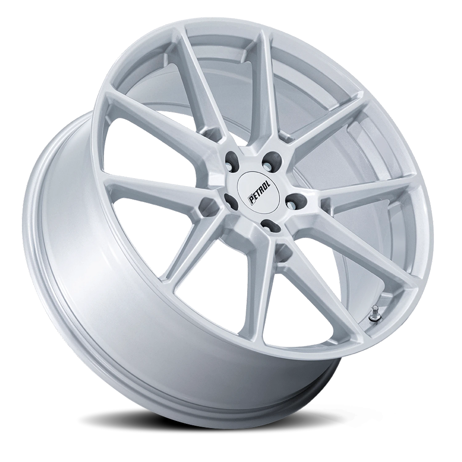 Petrol P1E 17x8" 5x112mm 72.56mm CB +40mm Gloss Silver