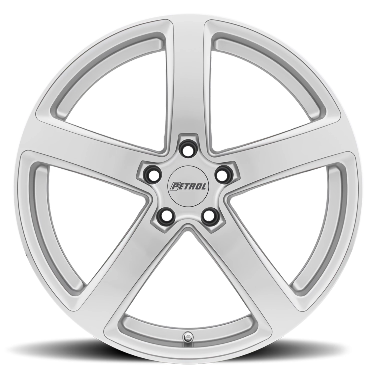 Petrol P2A 19x8" 5x114.3mm 76.1mm CB +40mm Silver Machined Cut Face
