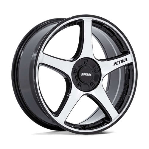 <b>Petrol Wheels</b> PE003 P2E -<br> Gloss Black W/ Machined Face