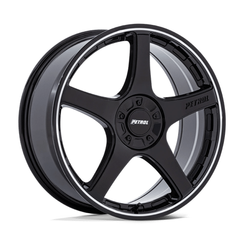 <b>Petrol Wheels</b> PE003 P2E -<br> Gloss Black W/ Machined Lip