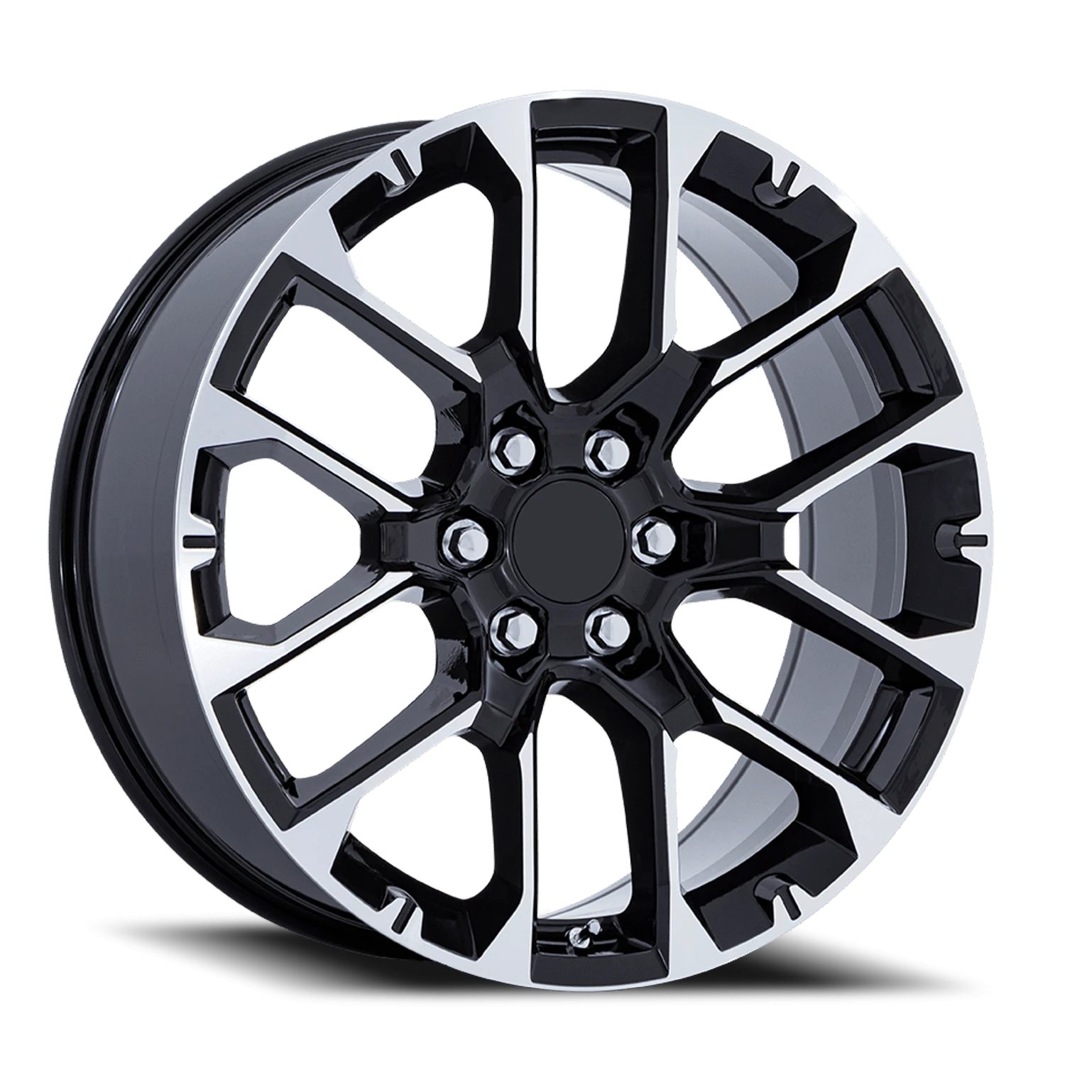 Performance Replica PR224 22x9" 6x139.7mm 78.1mm CB +28mm Gloss Black Machined Face