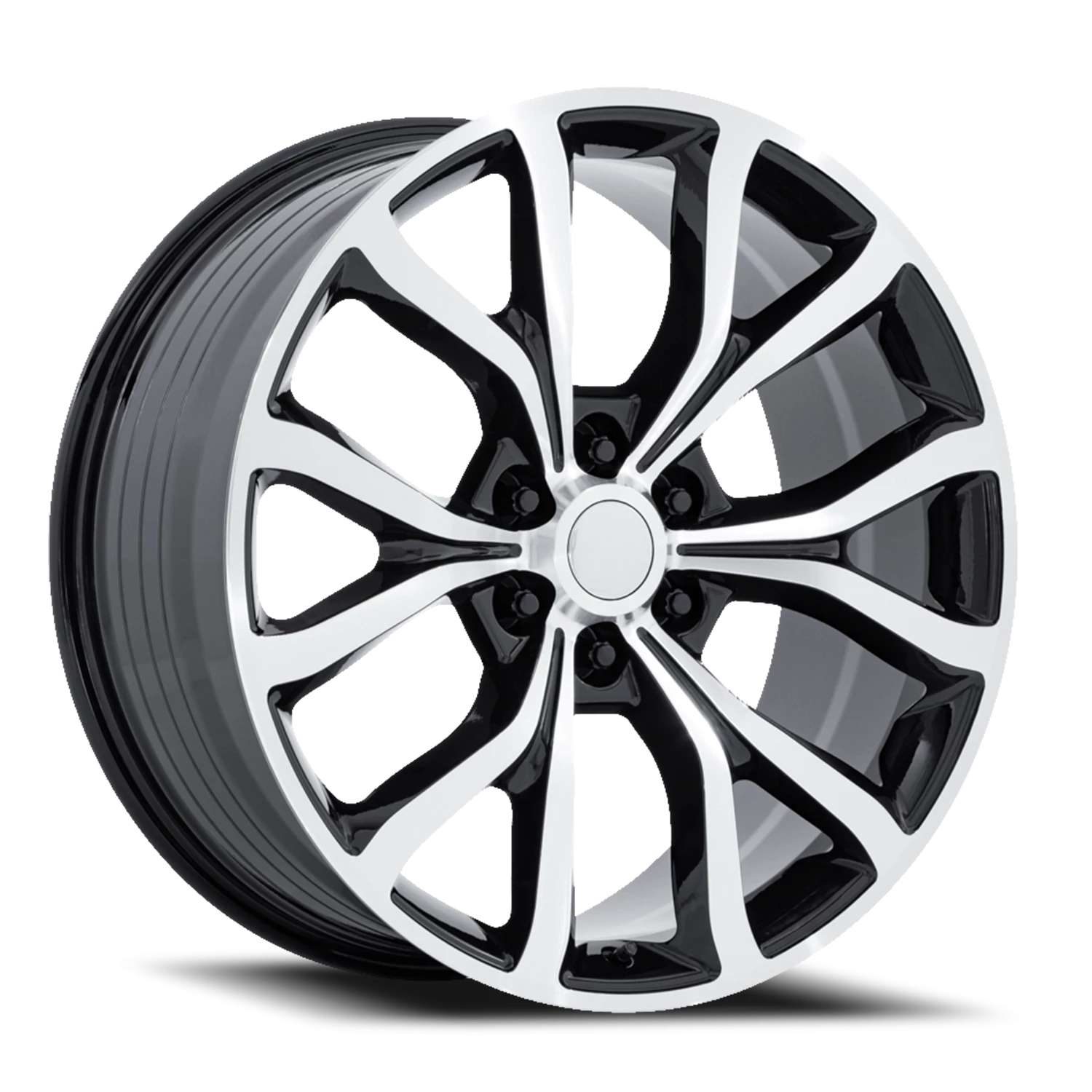 Performance Replica PR230 22x9.5" 6x135mm 87.1mm CB +44mm Gloss Black Machined Face