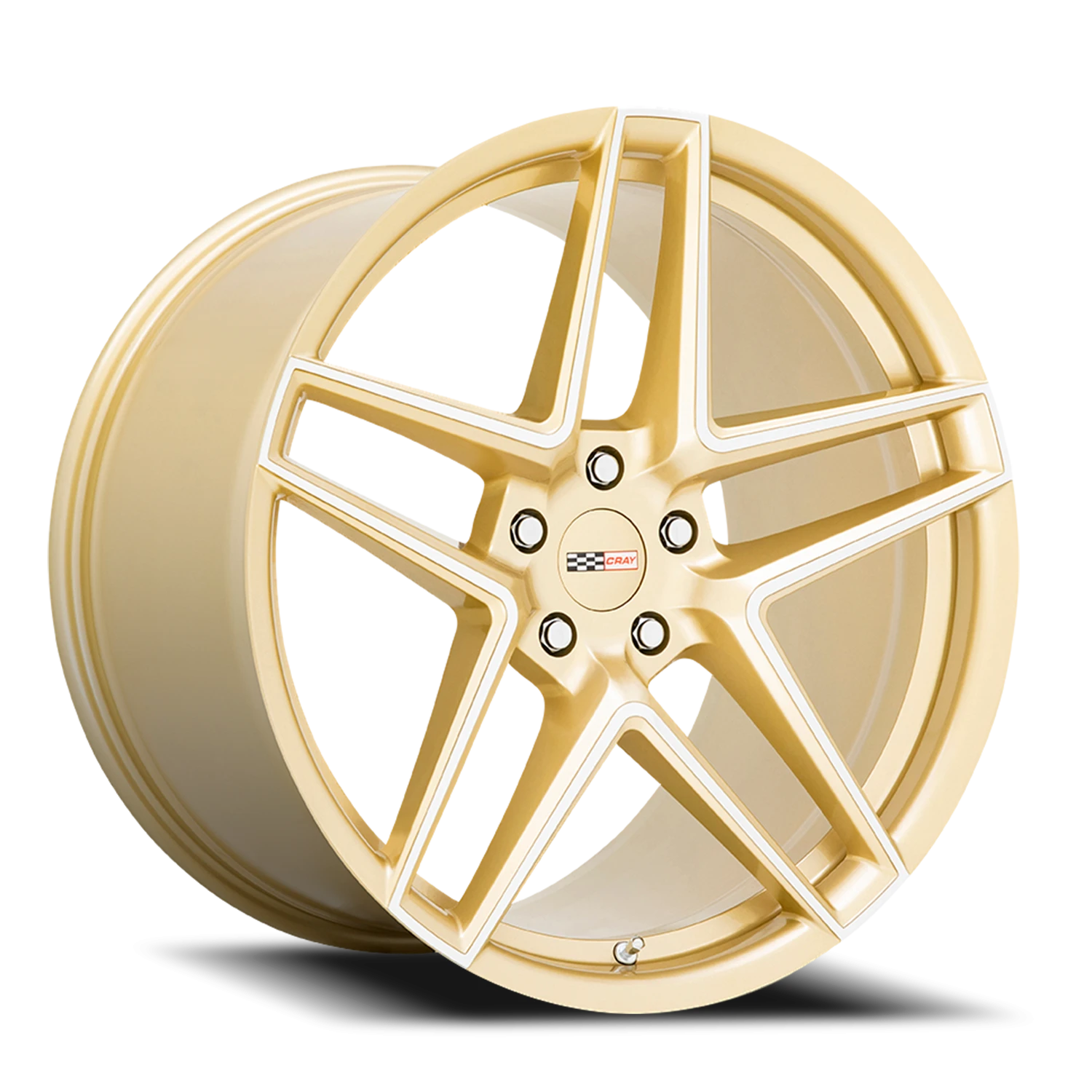 Cray Panthera GLD 20x11.5 +52 5x120mm 67.06mm Gloss Gold Mirror Cut Face