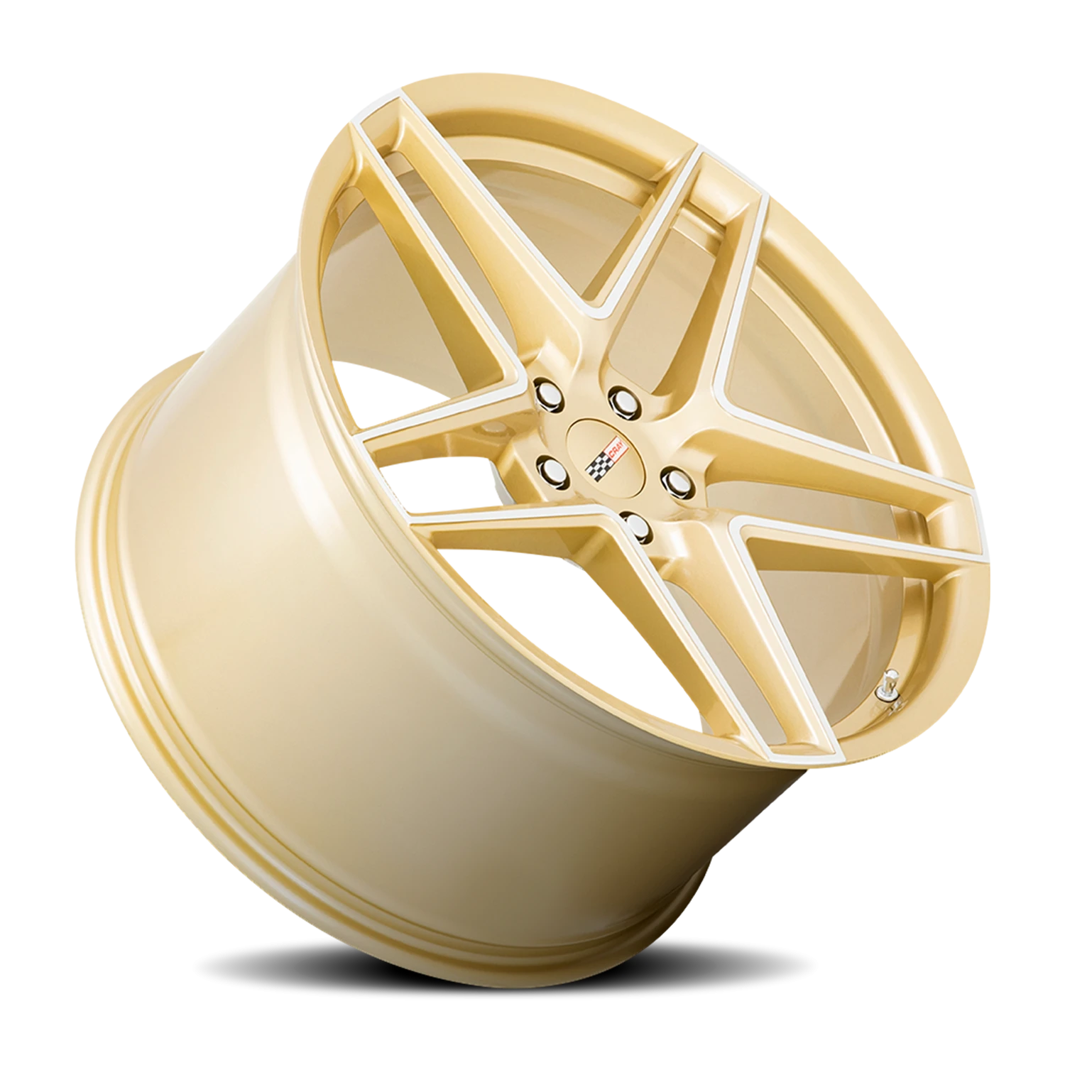 Cray Panthera GLD 20x11.5 +52 5x120mm 67.06mm Gloss Gold Mirror Cut Face
