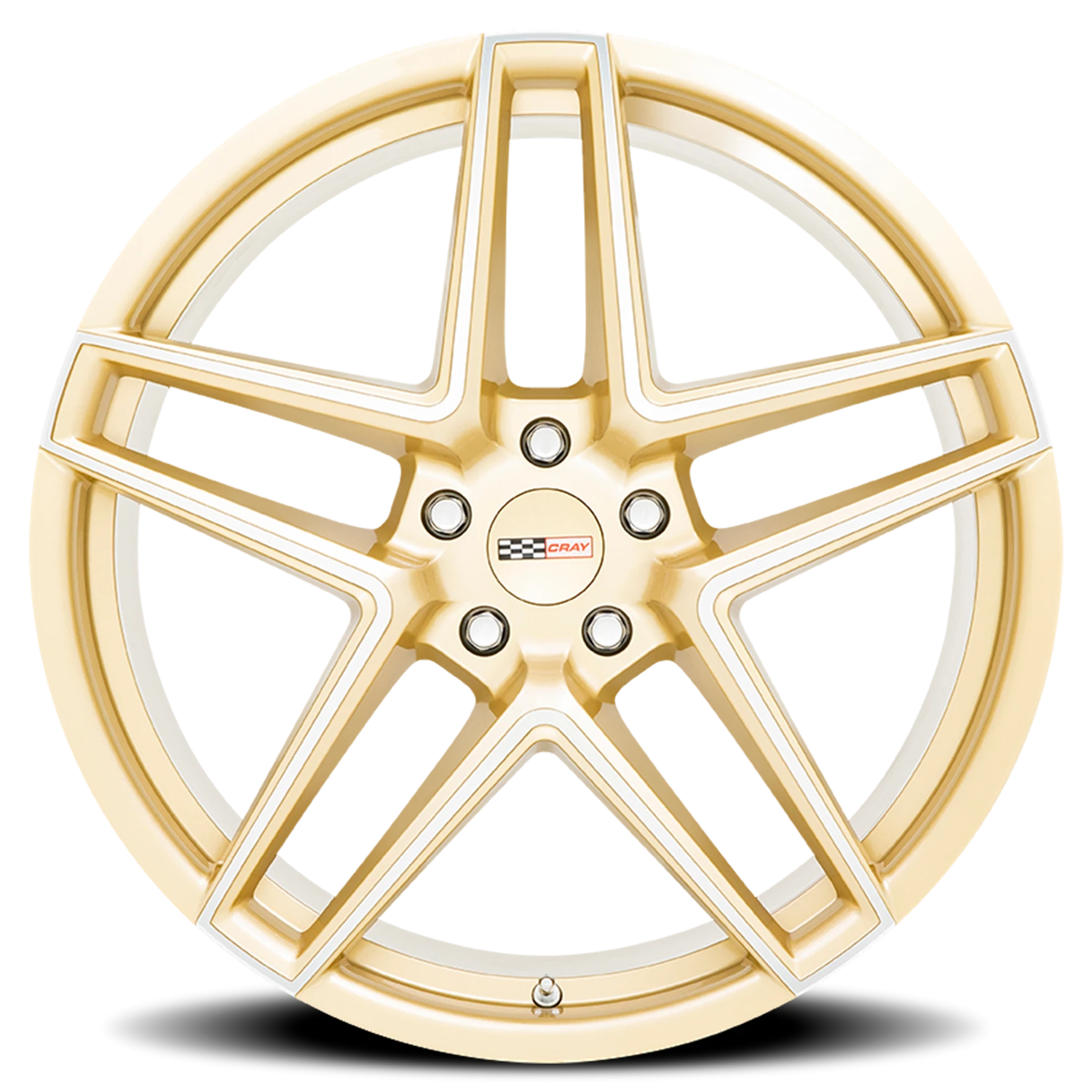 Cray Panthera GLD 20x11.5 +52 5x120mm 67.06mm Gloss Gold Mirror Cut Face