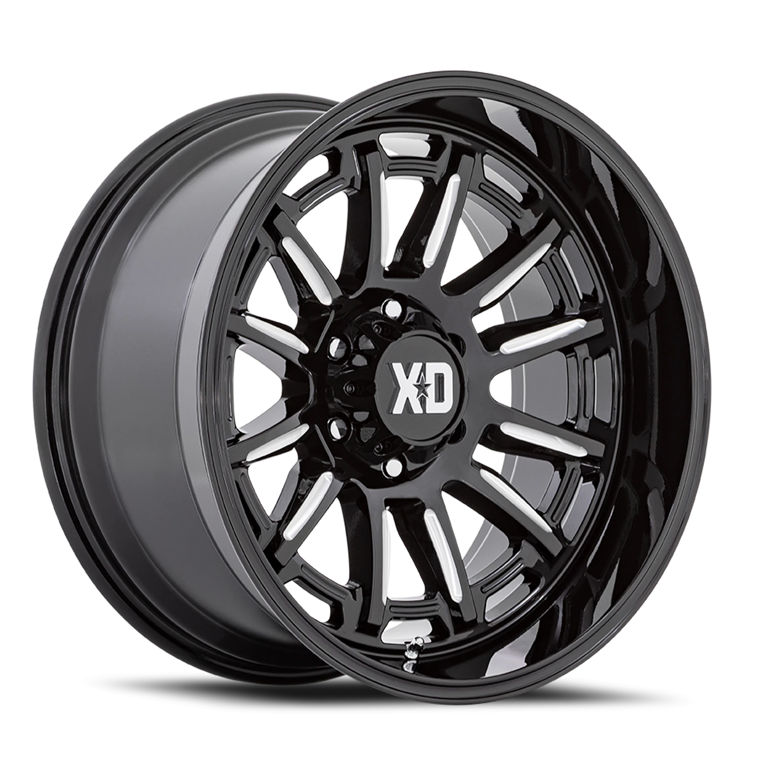 XD Series Phoenix 20x9" 5x139.7mm 78.1mm CB +18mm Gloss Black Milled