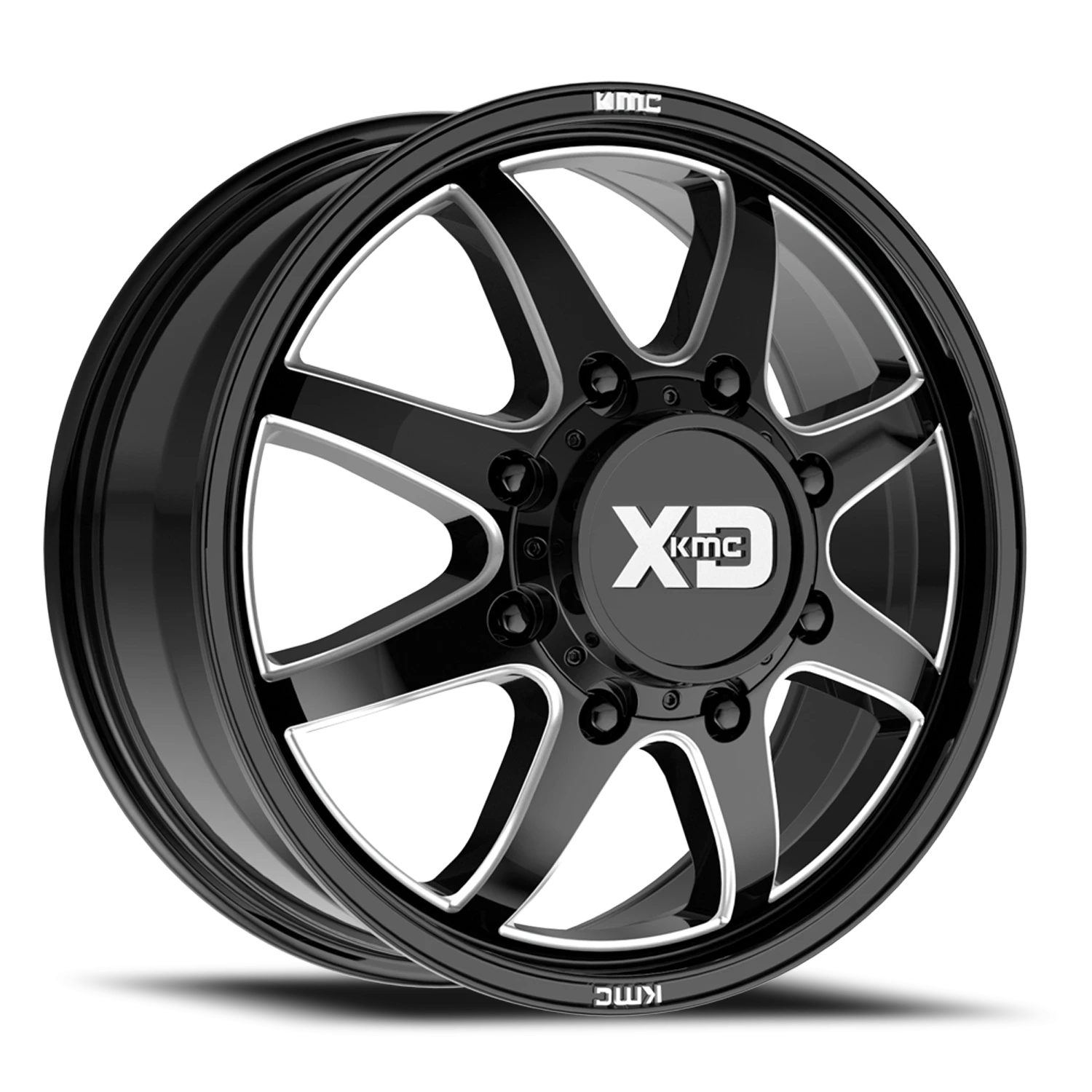 XD Series Pike Dually 22x8.3" 8x210mm 154.3mm CB +105mm Gloss Black Milled
