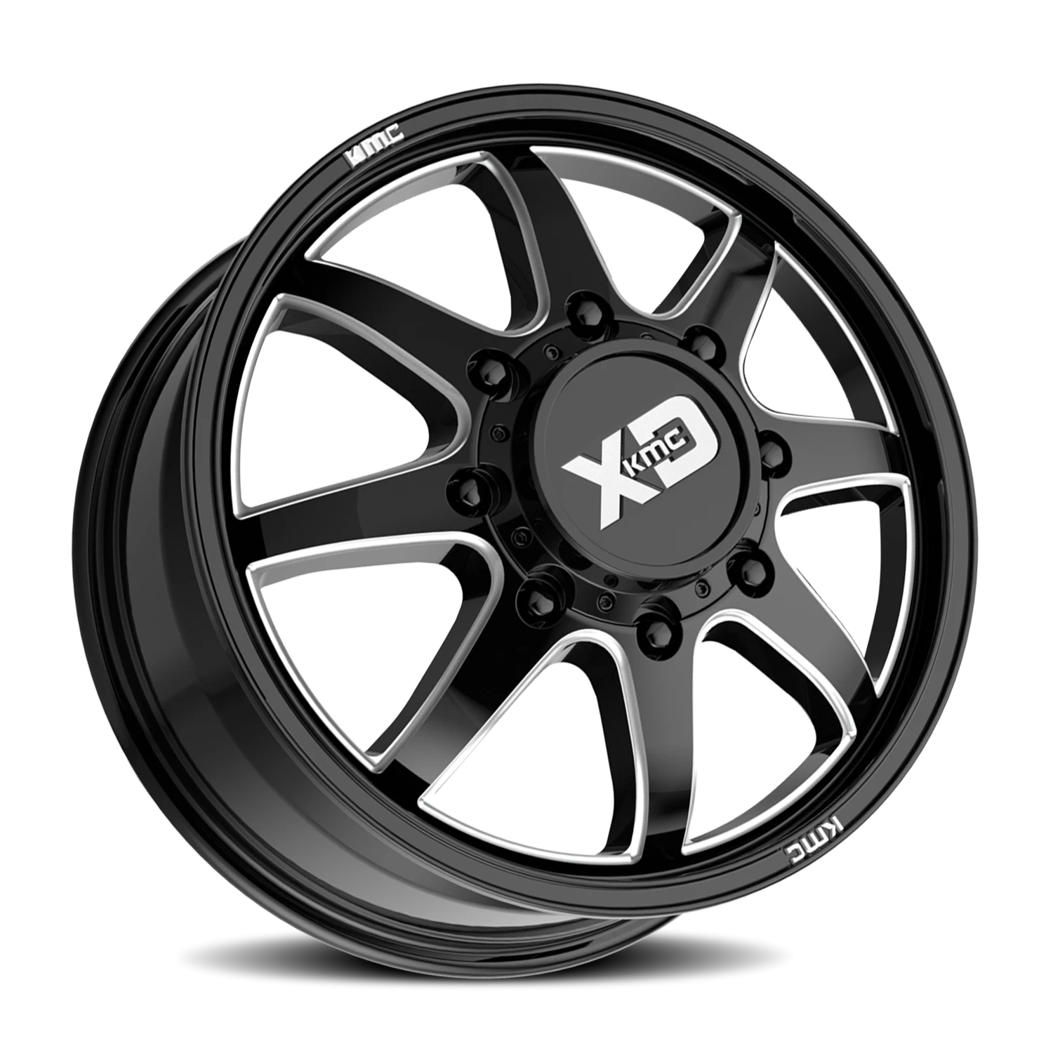 XD Series Pike Dually 20x8.3" 8x200mm 142mm CB +105mm Gloss Black Milled