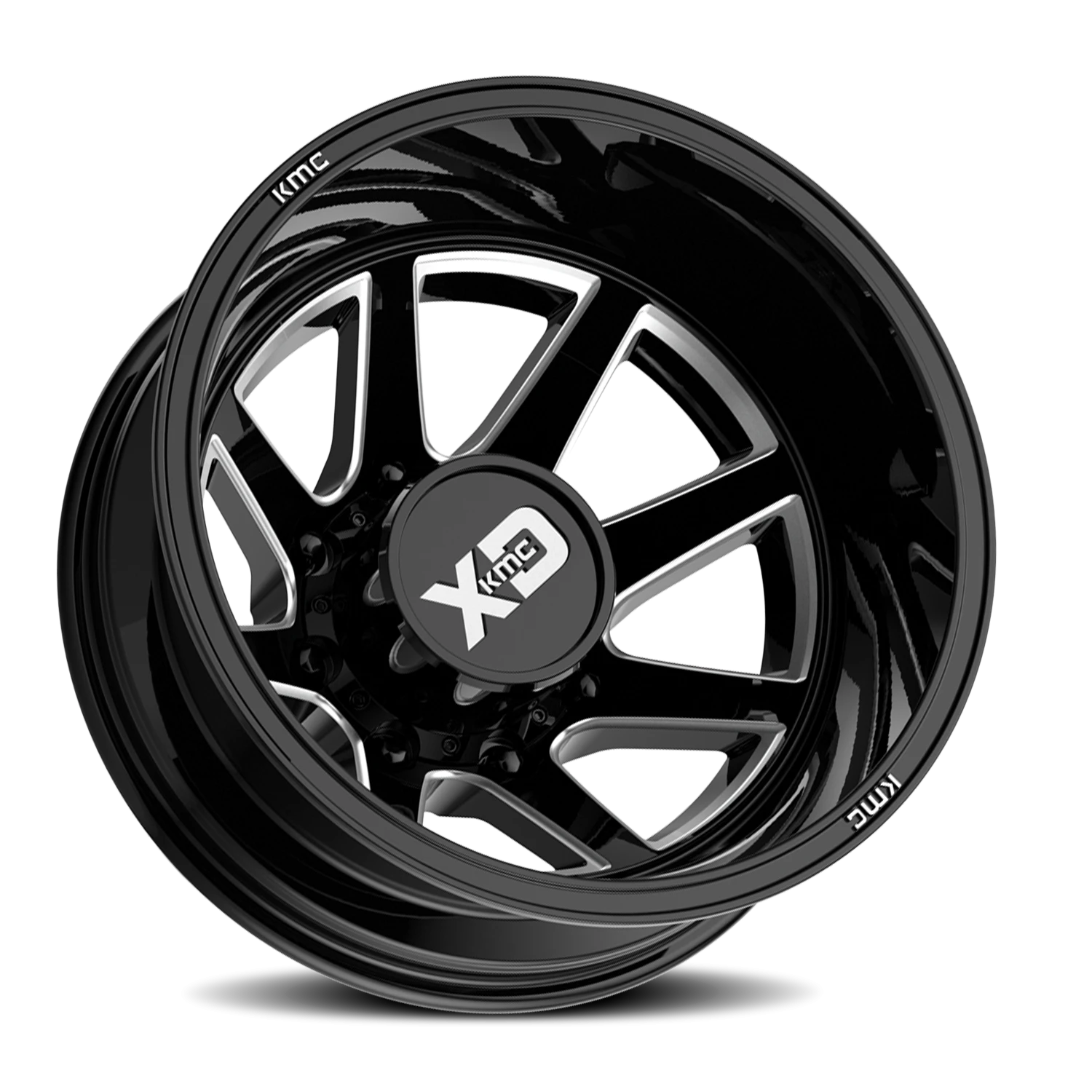 XD Series Pike Dually 22x8.3" 8x200mm 142mm CB -202mm Gloss Black Milled