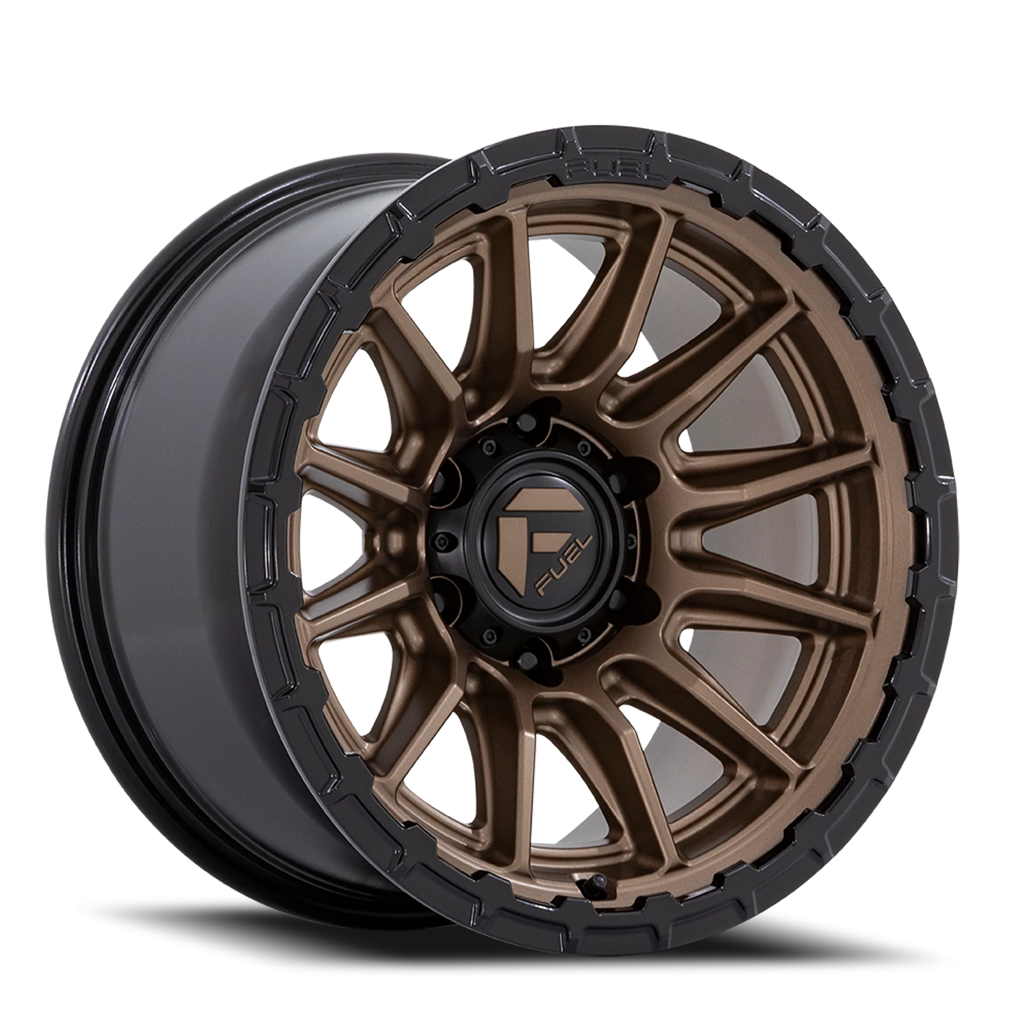 Fuel Piston FC866 20x9" 6x135mm 87.1mm CB +1mm Matte Bronze Gloss Black Lip
