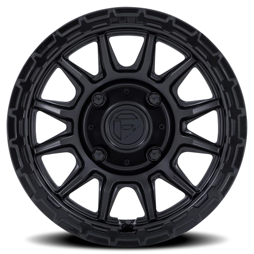Fuel Piston UTV 15x7" 5x114.3mm 72.56mm CB +38mm Matte Black Gloss Black Lip