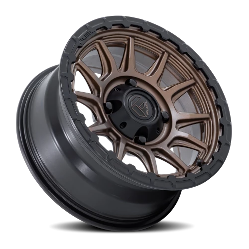 Fuel Piston UTV 15x7" 5x114.3mm 72.56mm CB +38mm Matte Bronze Matte Black Lip