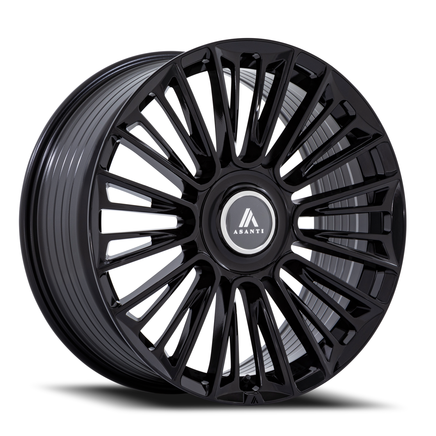 Asanti Black Label Premier AB049 26x10" 6x135mm 100.3mm CB +30mm Gloss Black