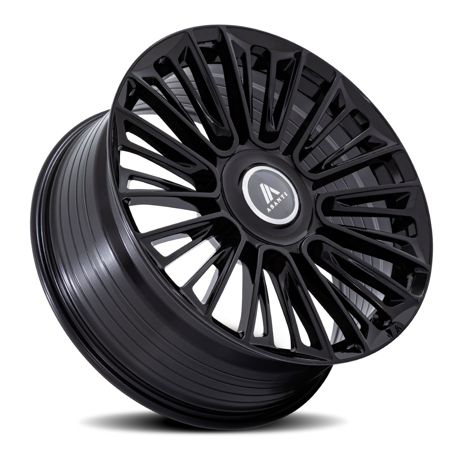 Asanti Black Label Premier AB049 26x10" 6x135mm 100.3mm CB +30mm Gloss Black