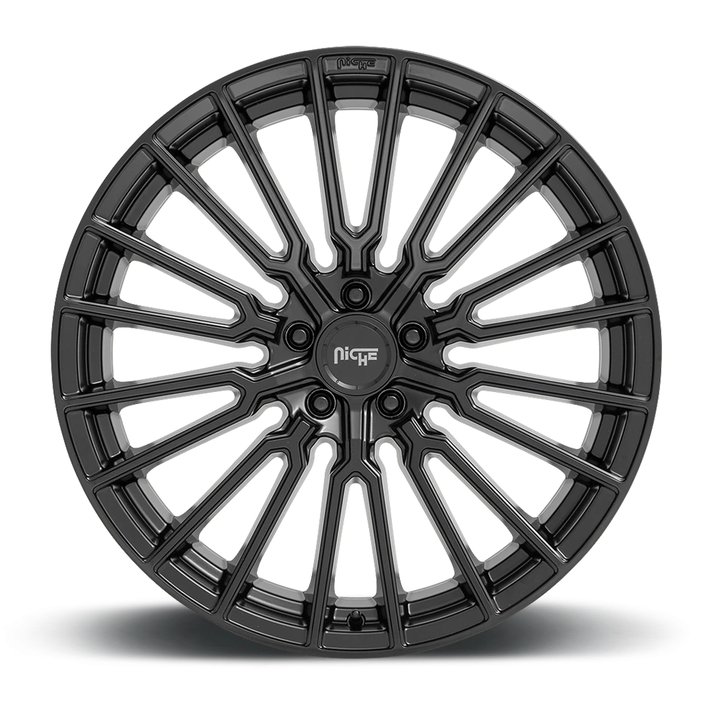 Niche Premio 22x10" 5x120mm 72.5mm CB +30mm Matte Black