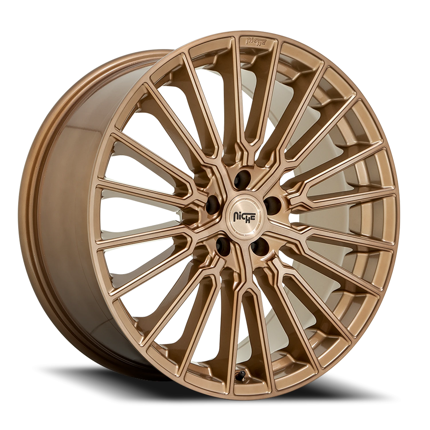 Niche Premio 20x10.5" 5x112mm 66.5mm CB +40mm Brushed Bronze