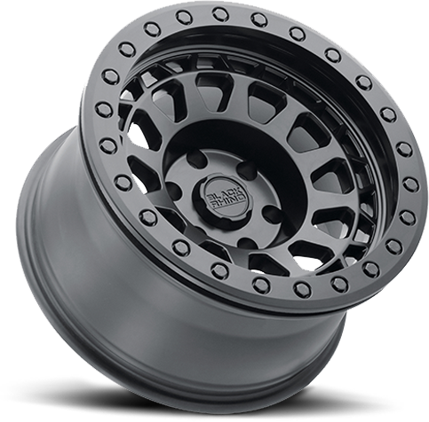 Black Rhino Primm Beadlock 17x8.5" 8x170mm 125.1mm CB -38mm Matte Black Black Bolts