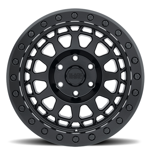 Black Rhino Primm Beadlock 17x8.5" 8x170mm 125.1mm CB -38mm Matte Black Black Bolts