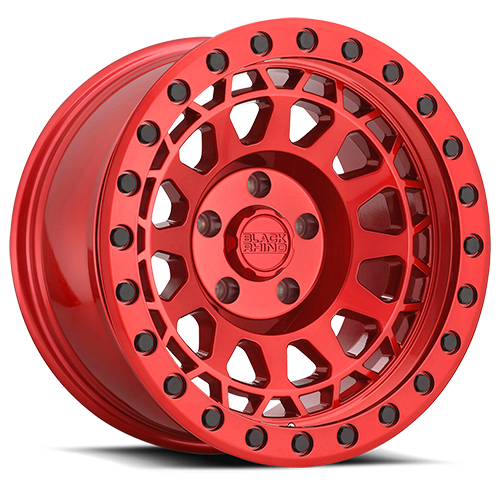 Black Rhino Primm 17x9" 5x114.3mm 71.6mm CB -18mm Candy Red Black Bolts