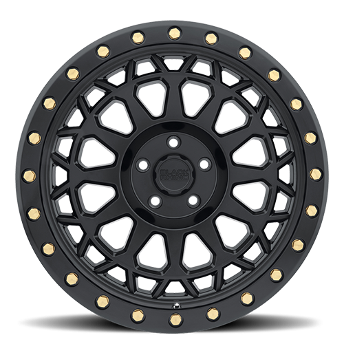 Black Rhino Primm 18x9.5" 5x150mm 110.1mm CB +12mm Matte Black Brass Bolts