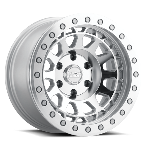 Black Rhino Primm 18x9.5" 6x139.7mm 112.1mm CB -12mm Silver Mirror Face-Mirror Lip Edge
