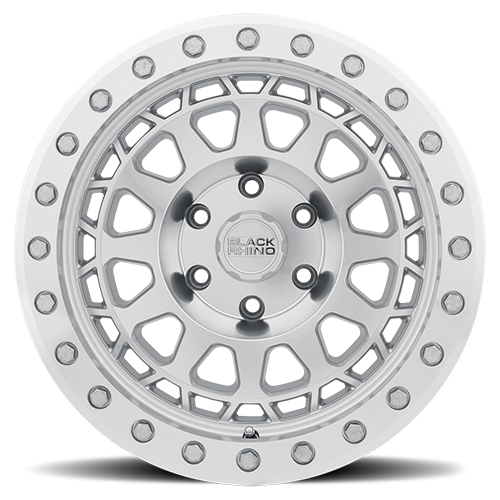 Black Rhino Primm 18x9.5" 6x139.7mm 112.1mm CB -12mm Silver Mirror Face-Mirror Lip Edge